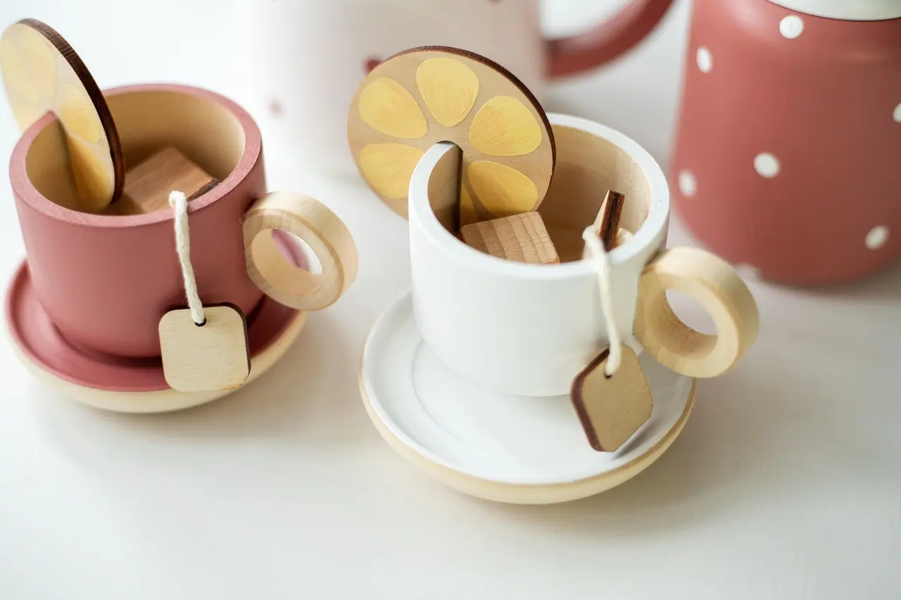 Dekorative trækopper